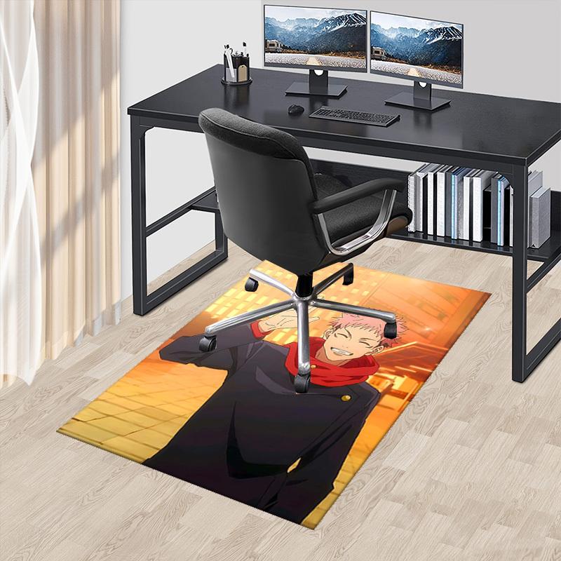 

1pc Anime Cartoon Design Jujutsu Kaisen Satoru Gojo Office Chair Mat Non-Slip Carpet Suitable for Home Decor Living Room Bedroom Game Room Seasonal Gi 60cm by 90cm