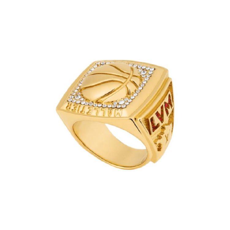 

Louis Vuitton X NBA Колаборація Кільце-Трофей Металеве Кільце Унісекс Прикраса Золоте MP3057+MP3058 L