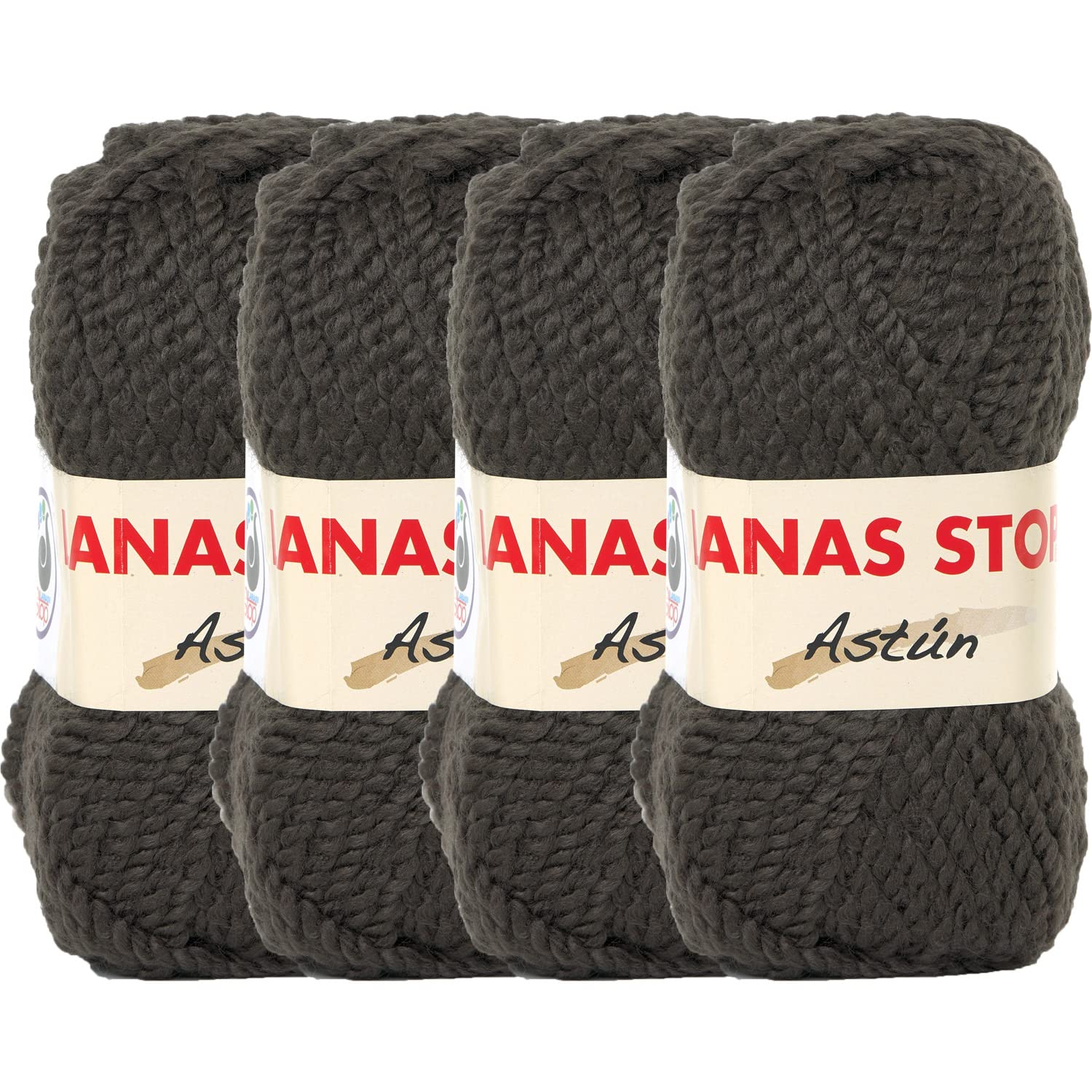 

Astun Fluffy Acrylic Hand Knitting Medium 63m 45% Wool, 55% Yarn, Weight, 80g, Approx. (4 Balls) (Deep Olive)