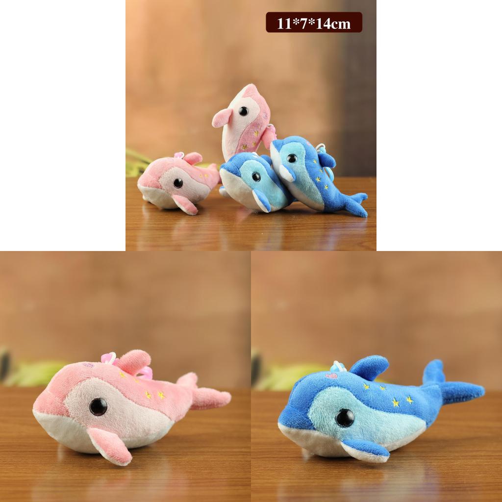 Dolphin Plush Toy With Pp Cotton Filling Soft Animal Gift For Kids And Adults