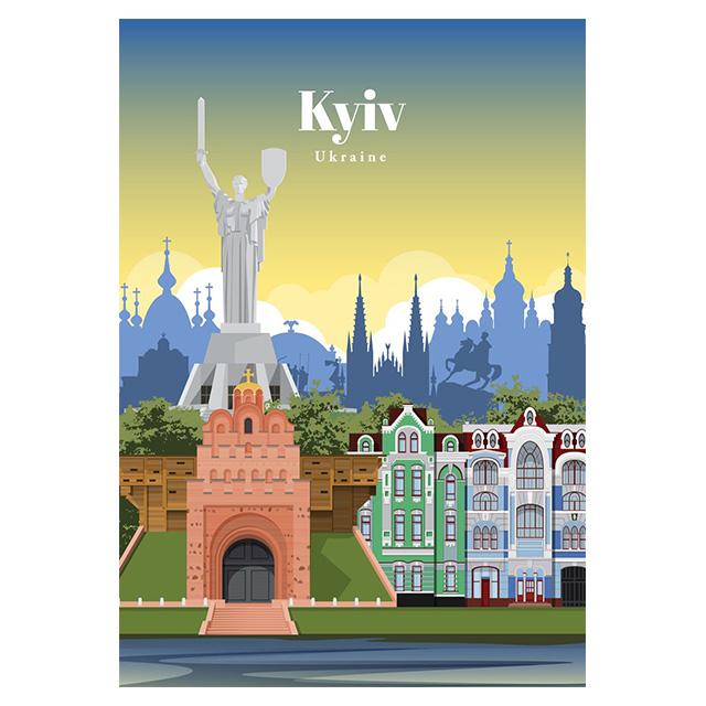 Abstrakte Cartoon Stadt Reise Drucke Poster Leinwand Malerei Hd Modern Wandkunst Bilder Für Wohnzimmer Schlafzimmer Heimdekoration