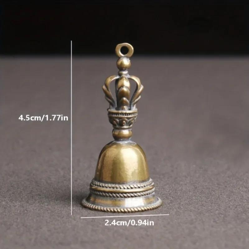 

3 шт. Винтажные маленькие латунные колокольчики, подвески-колокольчики, поделки, тибетский бронзовый колокольчик, идеи, медная подвеска, брелок для ключей, украшение для стола