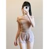 Fashion Stylish Yoga Short Sleeve Women's Slim-Fit Oblique Shoulder Sports T-Shirt Women's Fancy Sexy Workout Clothes Summer New Arrival