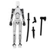 1/3 sada vícekloubového pohyblivého robota 3D tištěný manekýn Široce používaný Jednoduchá instalace DIY robot akční figurka Dekorace na plochu