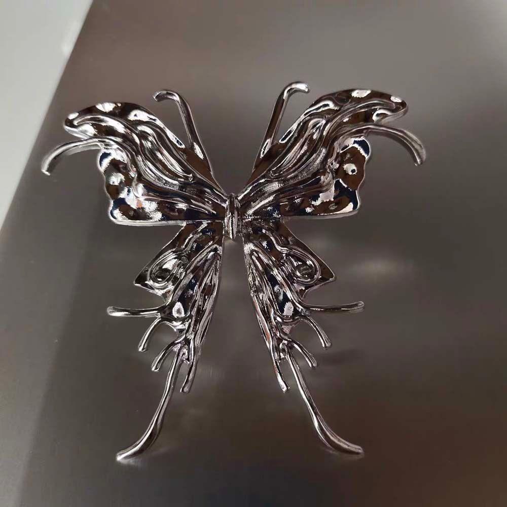 Dívčí Exagerace Osobnost Kovové Prsteny Velký Motýl Korejské Prsteny na Prst Dámské Otevírací Prsteny