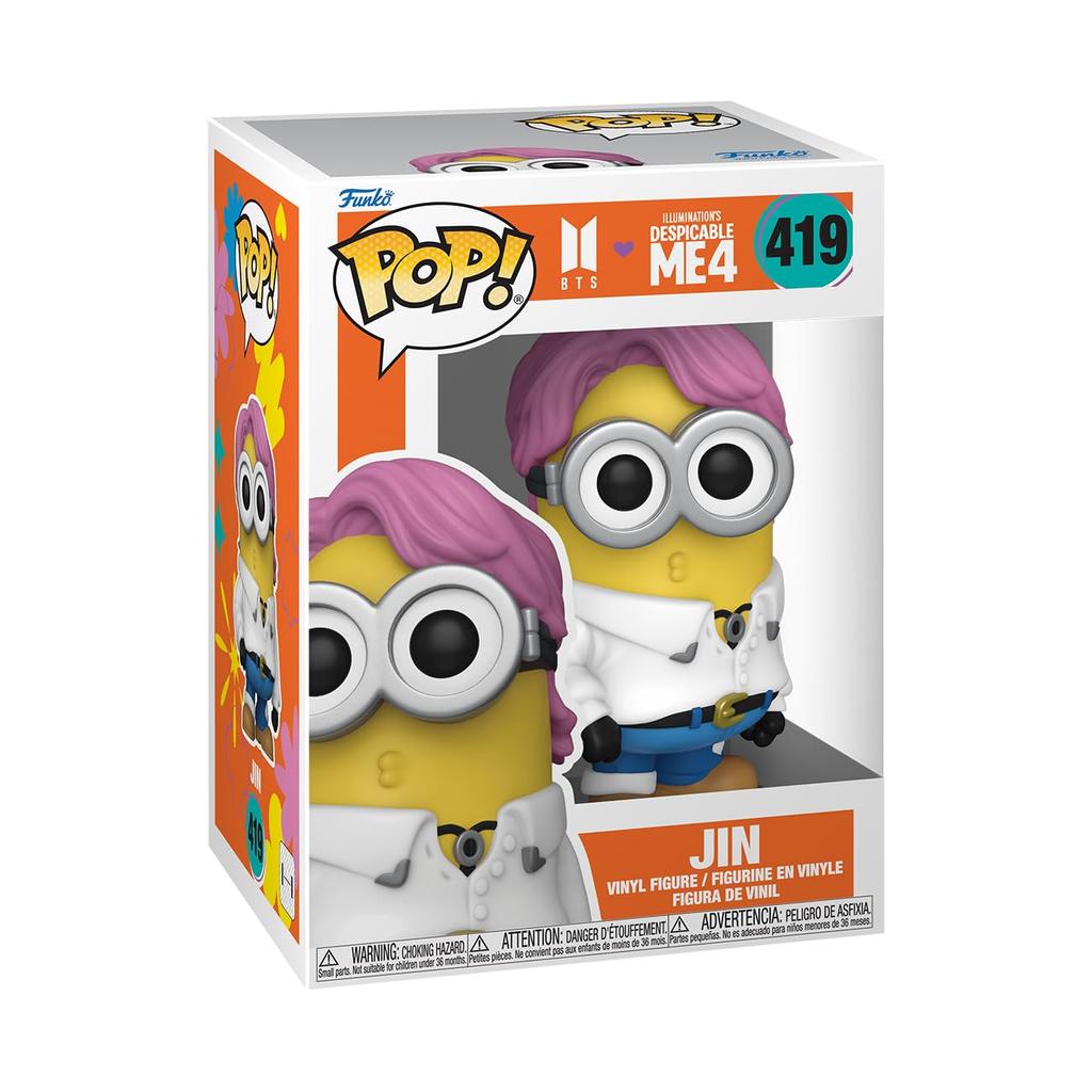 Minions X BTS Bangtan Boys Figure Funko Funko Funko Minions X BTS JIN Funko POP! Rocks - POP! (MINION)