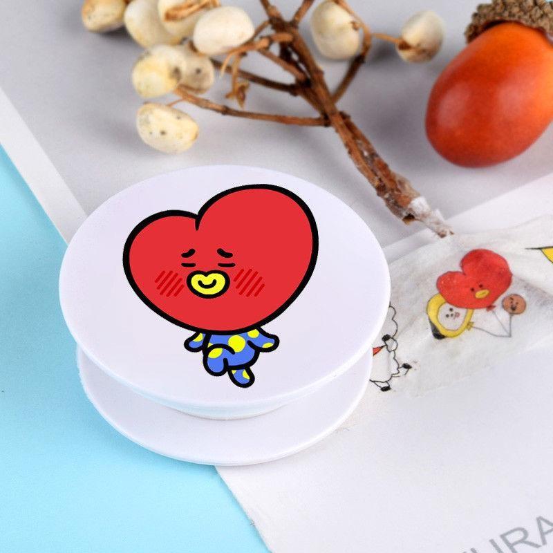 Phone Bts Kpop Stand Holder Bangtan Boys Universal Phone Holder Grip Cute V Jin