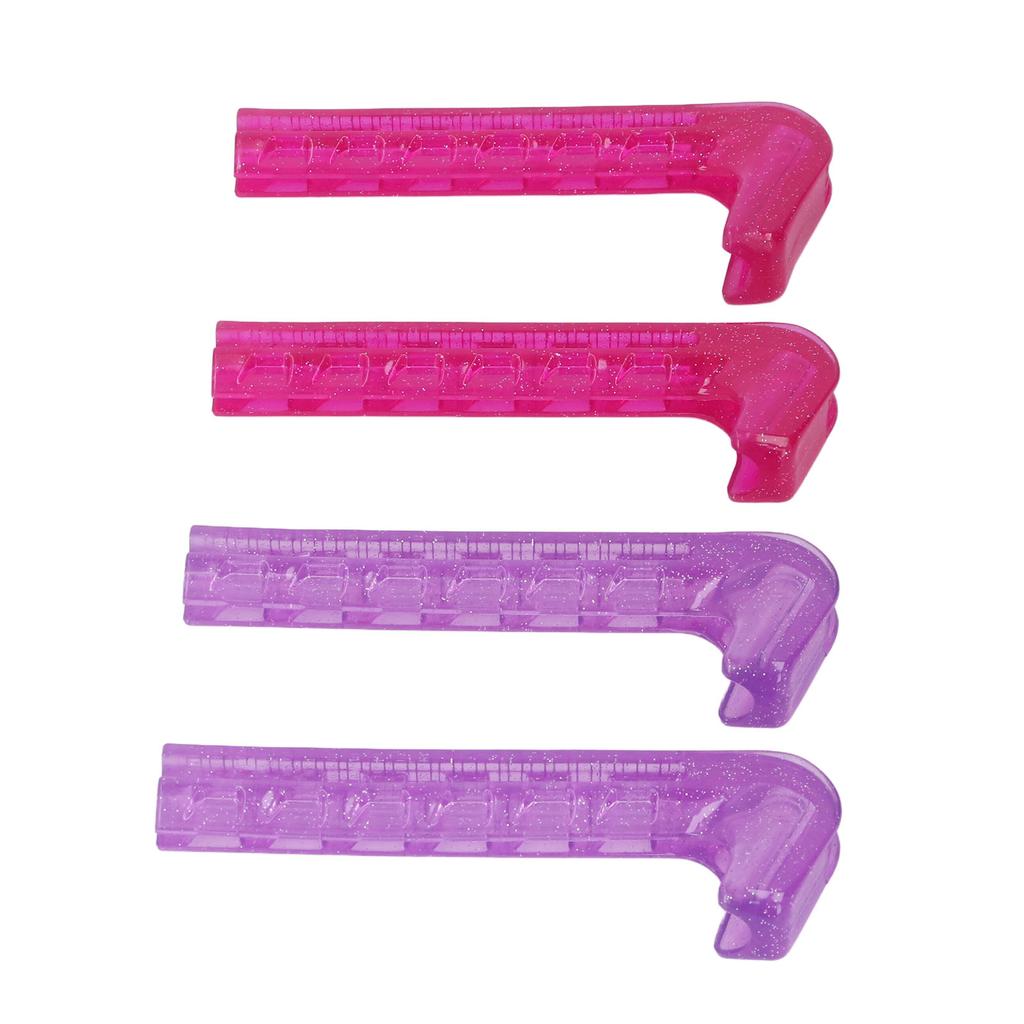 Ice Skate Guard Double Color Hard Plastic Cuttable Ice Skate Blade Cover for   Skate