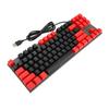 Mechanical Keyboard 87 Keys Blue   RGB Backlit Contrast Color Ergonomic Wired Keyboard for Laptop Desktop PC