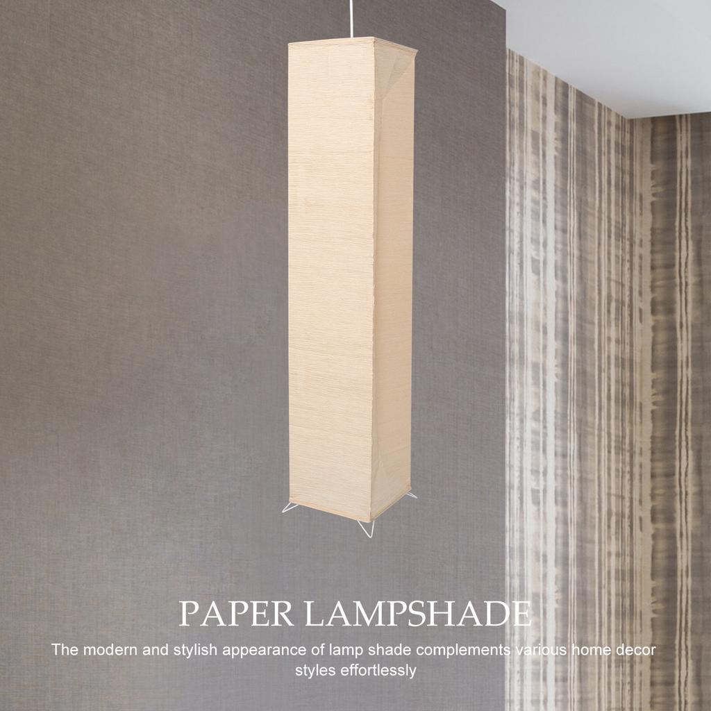 Paper Floor Lamp Shade Replacement Japanese Inspired Foldable Lightweight Lampshade for Floor Lamps Creates Cozy Atmosphere