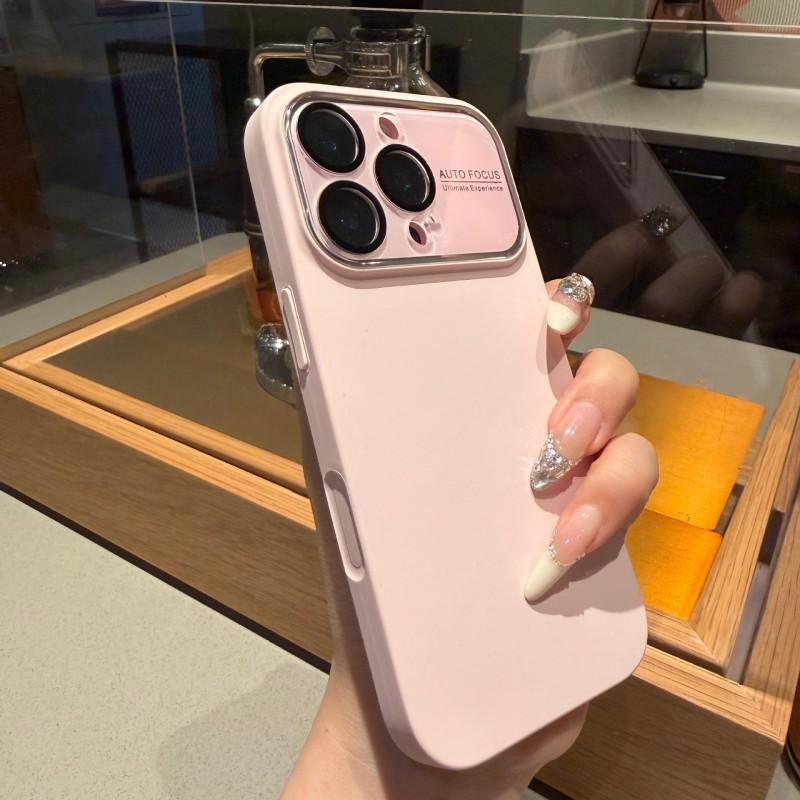 

Liquid Skin Like Large Window Suitable IPhone 17 PROMAX Solid Color Phone Case Apple 16 Lens Film Anti Drop 15 iPhone 16 PRO
