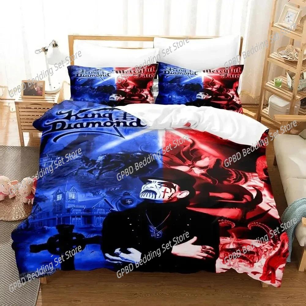 Mercyful Fate Bettwäsche-Set Für Schlafzimmer Weiche Moderne Tagesdecken Bequeme Kinder Kinder Weiche Bettbezüge Bequeme Steppdeckenbezüge Und Kissenbezüge