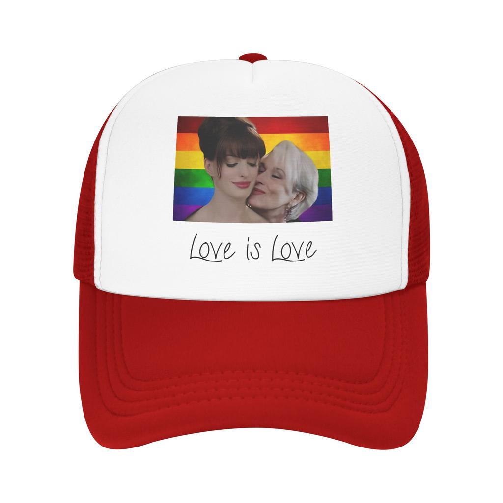Summer Sun Hats Love Is Love Miranda PriestlyAndrea Sachs Baseball Cap Summer  Trendy Outdoor Sport Trucker Hat