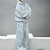 Men's Casual Sportswear Set: Trendy Cardigan Hoodie & Loose Trousers for Spring/Autumn