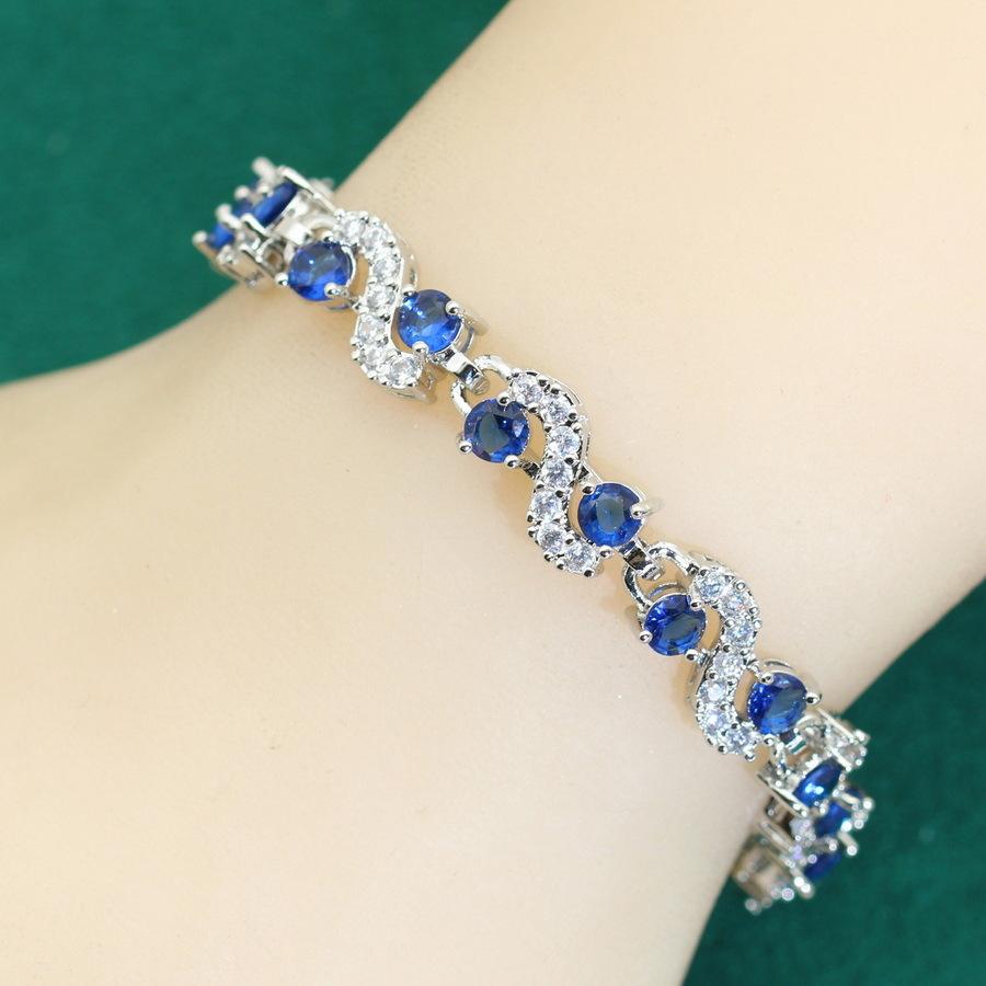 Modelul Popular Moda Clasic Lux Ușor Zircon de Grad Înalt Set Brățară Damă Îmbrăcăminte