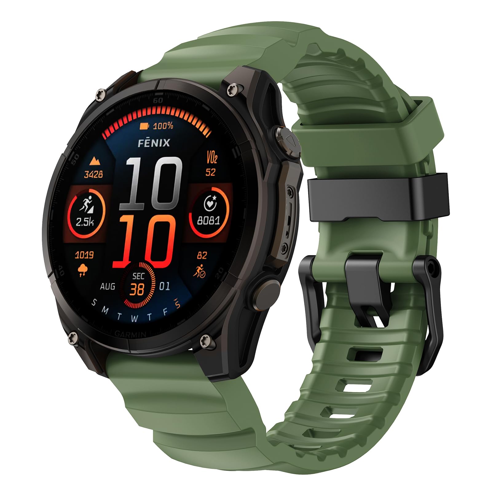 

26mm 22mm Quick Fit Strap for Garmin Fenix 8 7X 7 Pro Fenix 6X 6 5X 5Plus Tactix 7 silicone belt bracelet Fenix 8 band 47mm 51mm QuickFit 22mm оливковый