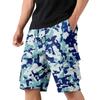 Men's Camouflage Cargo Shorts with Drawstring, Casual Workout Shorts for Summer, Multi-Pocket Elastic Waist Shorts