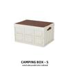 Li Shen Outdoor Foldable Storage Box with Wooden Lid