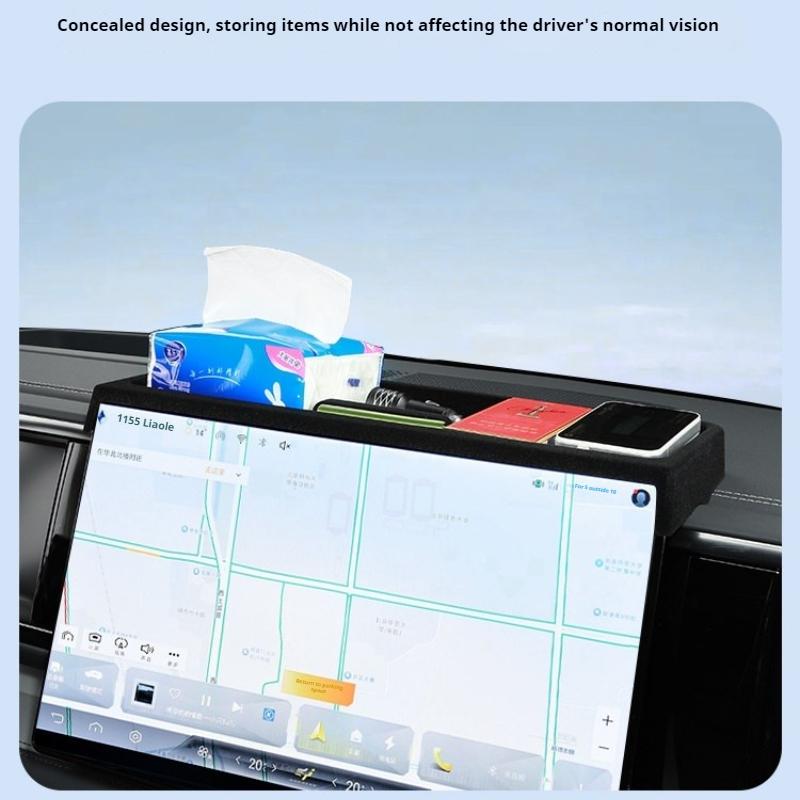 For BYD Leopard 5 Denza B5 Car Specialized Central Control Screen Rear Storage Box Tissue Box Glasses Case ETC Bracket
