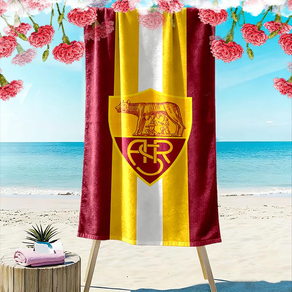 Asciugamano da Spiaggia Emblema Romano Un asciugamano da spiaggia indispensabile per i viaggi in spiaggia