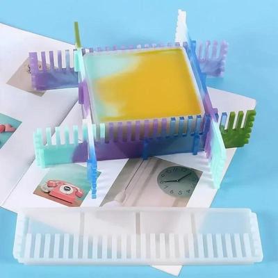 New Adjustable Frame Bracket Silicone Epoxy Resin Mold DIY Handmade Drawer Divider Storage Rack Craft Production Home Decoration