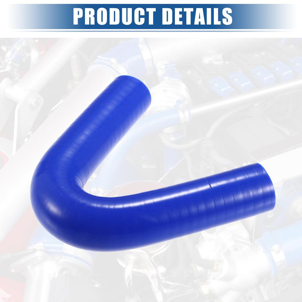 X AUTOHAUX Silicone Reducer Hose Pipe Bend Turbo Intercooler 135 Degree Elbow Inner Diameter 19mm Blue