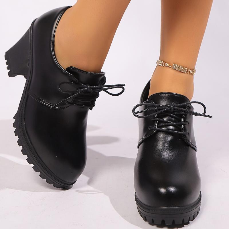 

Женские дизайнерские трендовые элегантные туфли-слипоны с закрытым носком, женские удобные летние туфли на толстом каблуке и высоком каблуке 2024, обувь для женщин 35 чёрный