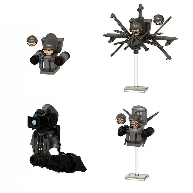 2026 New Skibidi Toilet Man Figures Blocks TvMan Titan Cameraman Speakerman Puzzle Bricks Action Figures Model Toy Birthday Gift