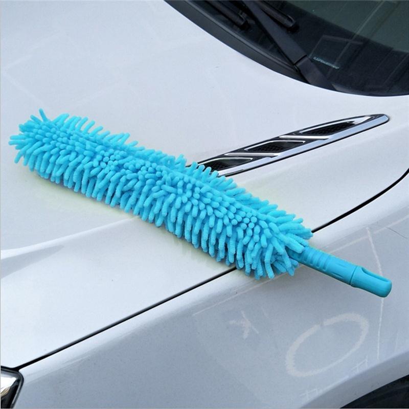 Car Wash Brush Flexible Xtra Long Microfiber Noodle Chenille Alloy Wheel Cleaner
