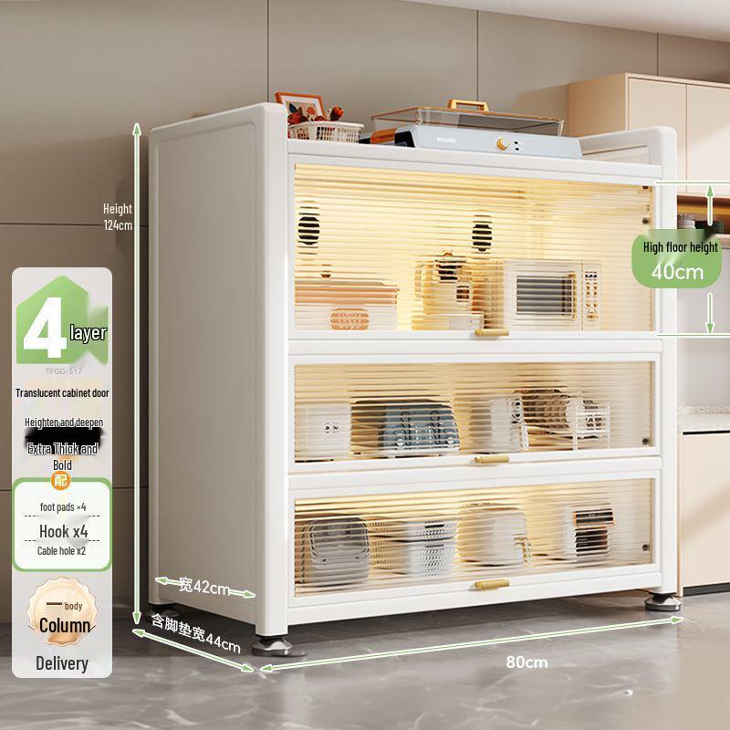 Étagère de Rangement Multifonctionnelle sur Pied et Buffet de Cuisine