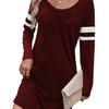 Elegant Women Short Sleeve Fashion 3d Print Midi Dress Plus Size Beach Clothing
