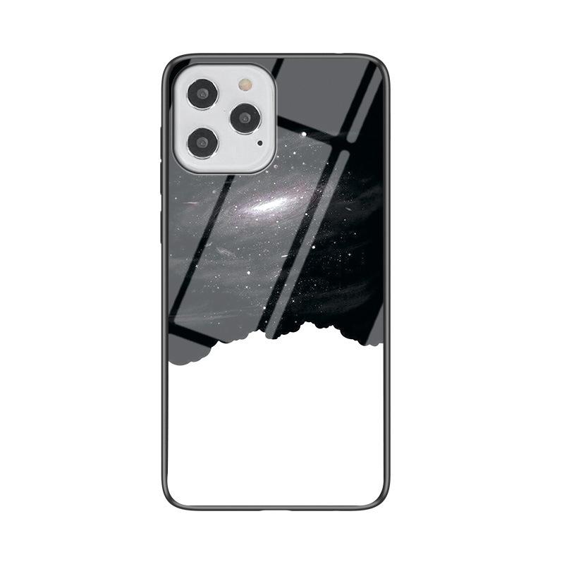 Applicable To IPhone16 Mobile Phone Case 14Promax Apple 15 Protective Case Simple 1213 Starry Sky Glass Case