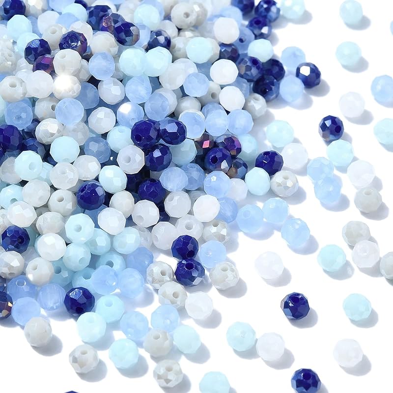 KitBeads 120Pcs Glass Teardrop Beads AB Color Water Drop Beads Top Drilled Faceted Tear Drop Shaped Beads for Jewelry Making Bracelet Necklace Crafts
