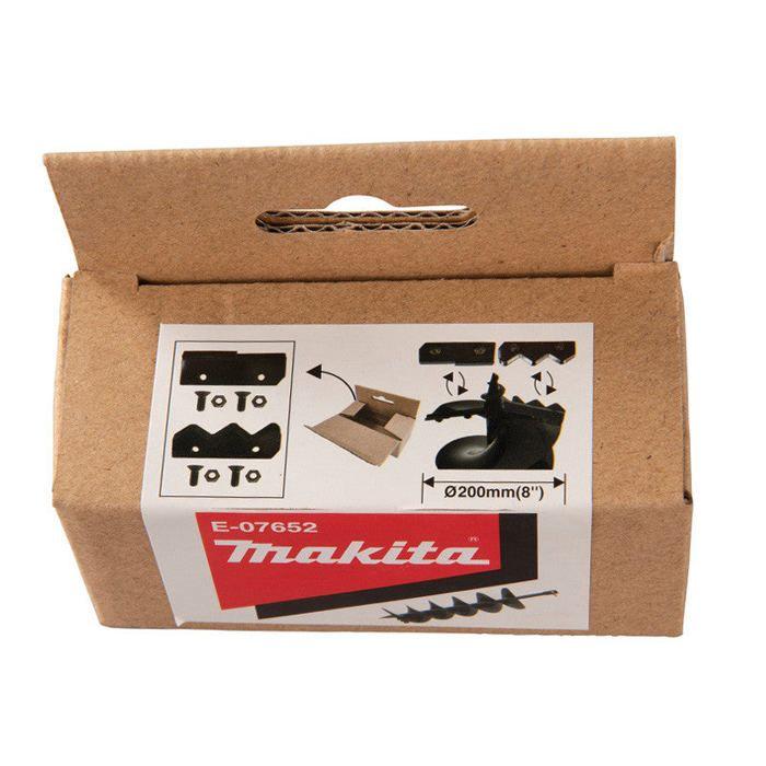 Lame de rechange - Makita - E-07652 - Acier - Lot de 2 - Couteaux pour tarière