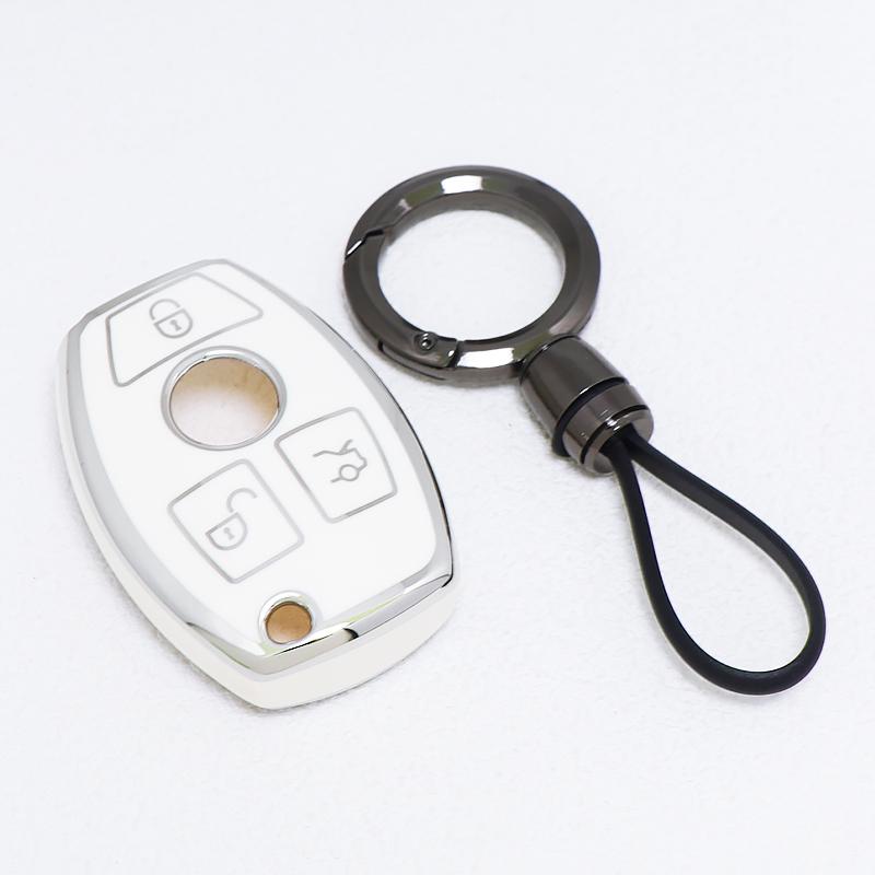 Tpu Auto Shell Car Key Case Cover Holder For Mercedes Benz Gls Gla Glk Glc Cls A B C E Class Cla Amg W212 W463 W176 W204 W205