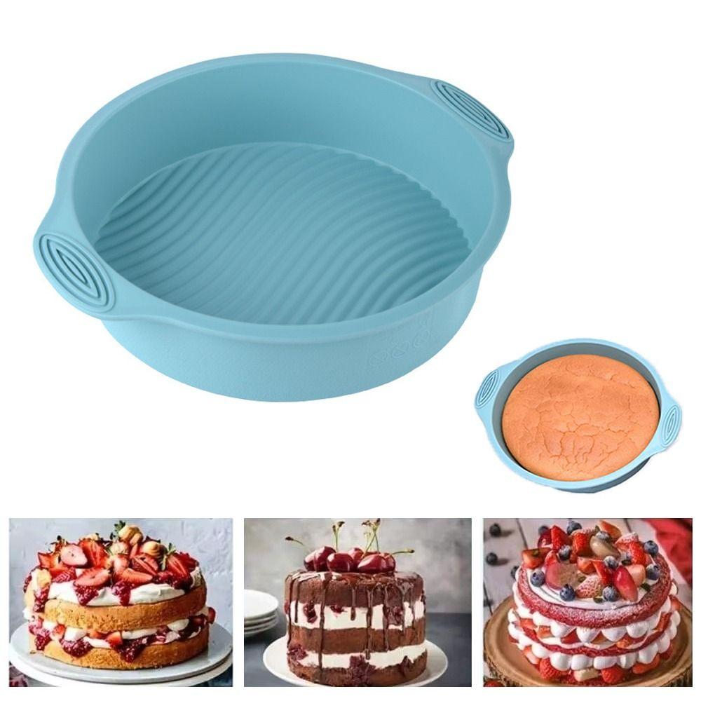 DIY Round Silicone Mold Nonstick Silicone Baking Pan Flexible Cake Mold  Baking Accessories