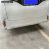 For Toyota Alphard Vellfire 2024 2025 2026 Steel Rear Bumper Lip Trim Body Kit Spoiler Splitter Diffuser Accessories Car Styling