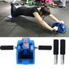 Abdomen Four Roller Wheel Abdominal Muscle Exerciser Gym Home Fitness Equipment with Gear