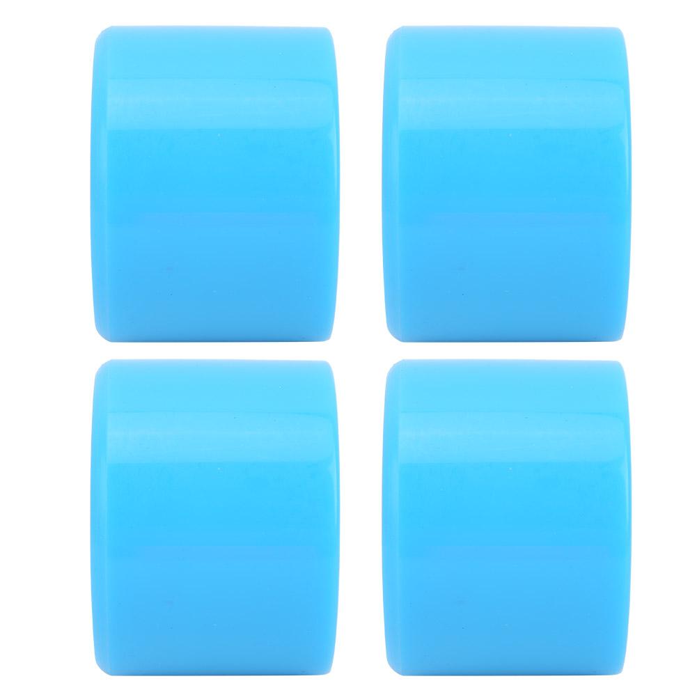 4PCS Set Skateboard High Elastic Colorful PU Wheel Accessory for Most SkateboardsBlue