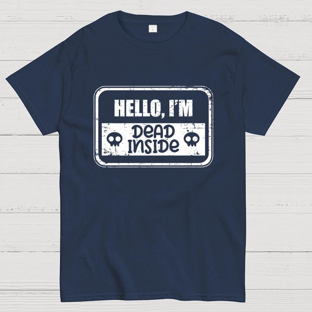 Dead Inside Unisex Cotton Summer Casual Cool Loose T-Shirt