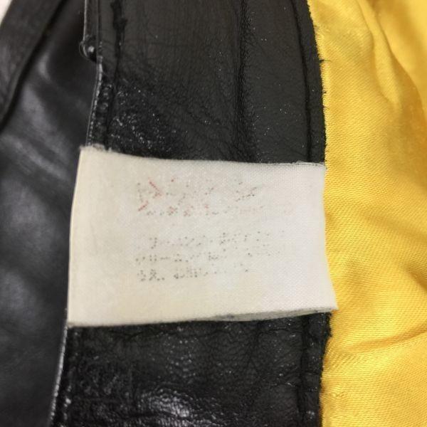 H.R.MARKET Hollywood Ranch Market Leather Riders Pants Black size 28(USED)