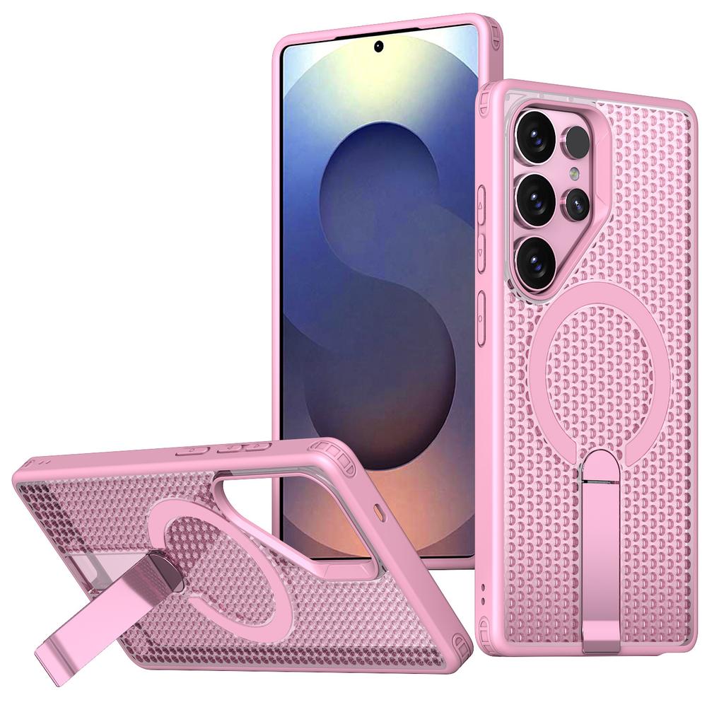 Suitable for Samsung S26ultra Fanxing Cooling Phone Case S25ultra Magnetic S24ultra Stand Protective Case