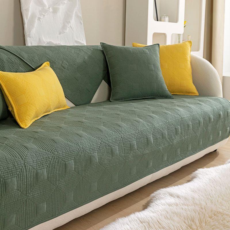 

Минималистичный скандинавский чехол для диванной подушки из чистого хлопка, ручной работы, общего назначения, высокого класса Square-Dark Green 45*45cm pillow case