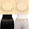 Alloy Waist Chain With Multilayer Gemstone Design For Summer And Winter Wear