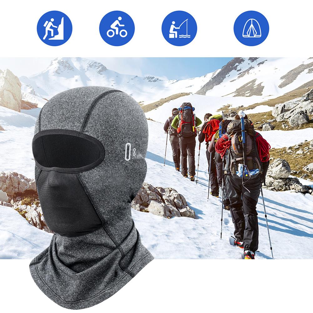Thermal Winter Scarf Mask Windproof Bicycle Motorcycle Balaclava Fleece Bike Face Cover Breathable for Extreme Cold Weather