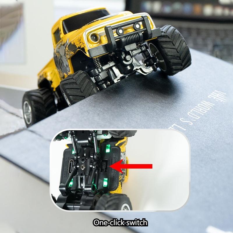 New 2.4G Ratio Mini Monster Remote Control Car For Children, Remote Control Racing Lights For Boys, Birthday Gift