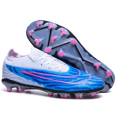 CT High-top Waterproof Fully Knitted FGTPU Nail Football Shoes Name TF Football Shoe