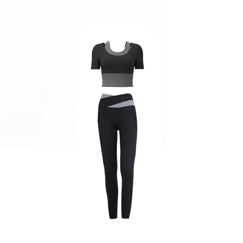 Women's Bare-Feel Yoga Crop Top & Pants Set