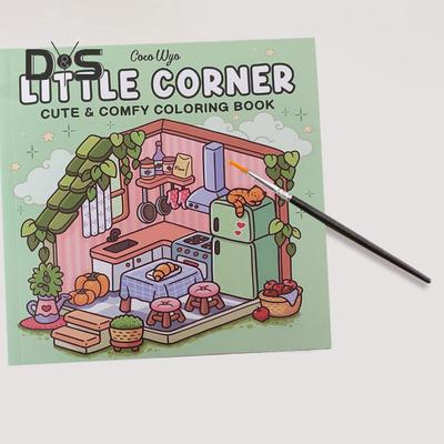Coloring Book Portable Size Cute Weird Design Single-Sided Pages High-Resolution Printing Book Diverse Themes Stress Relief Drawing Book