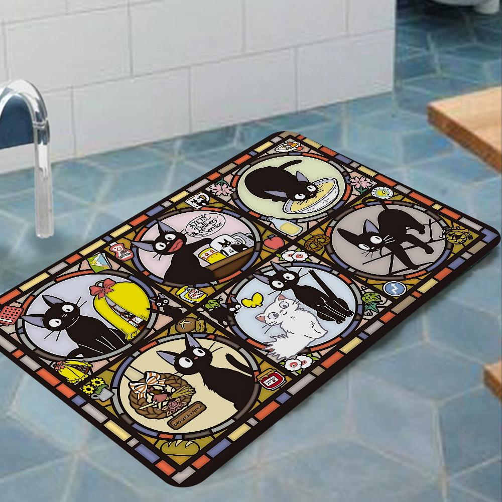 

Коврики для кошачьей комнаты KiKi Jiji Скандинавский стиль Домашний придверный коврик Коврики для ванной-туалета Коврик для декора спальни-отеля 50x80cm